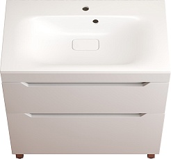 Style Line Тумба с раковиной Остин 80 белая матовая – фотография-2